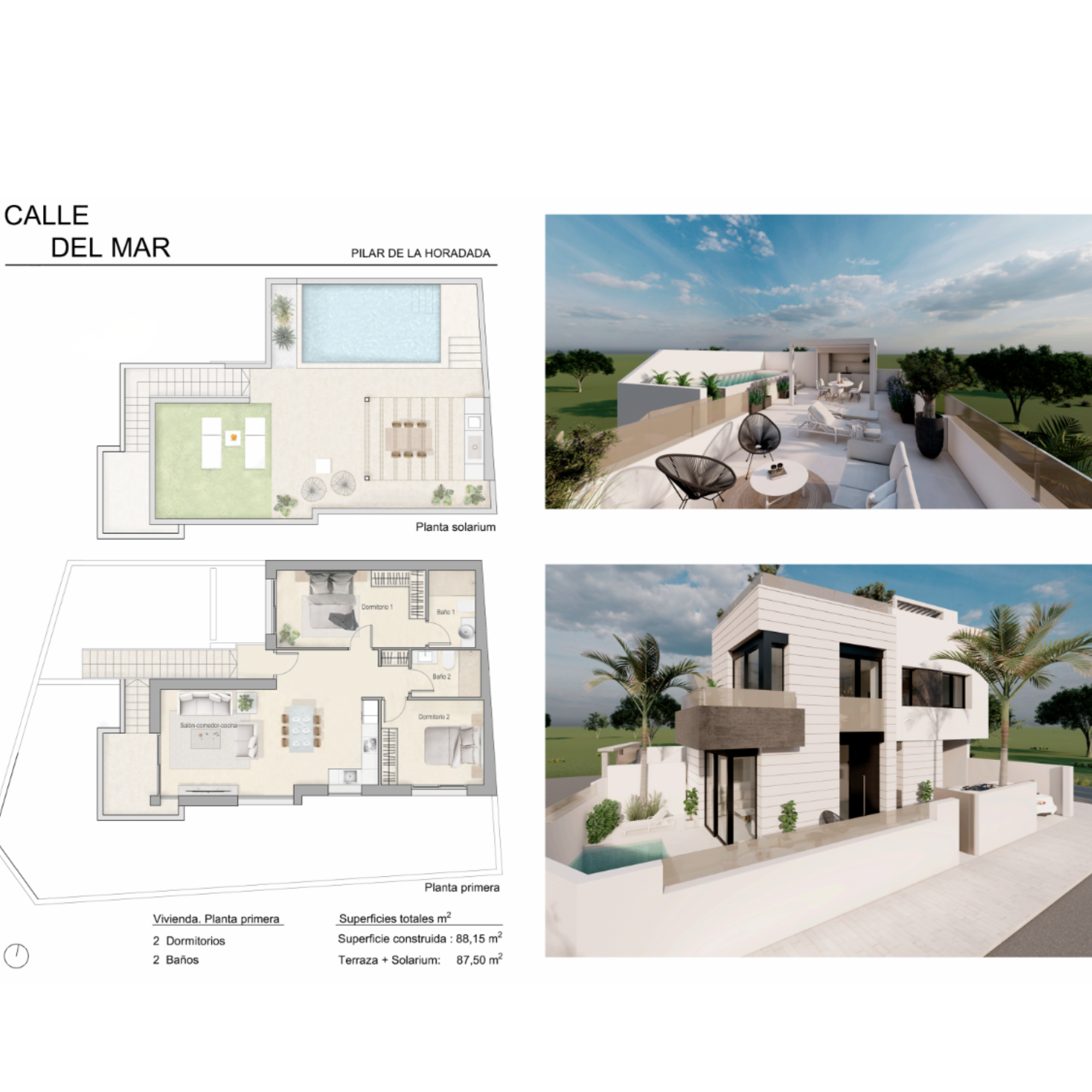 bunwgalow 1 planta